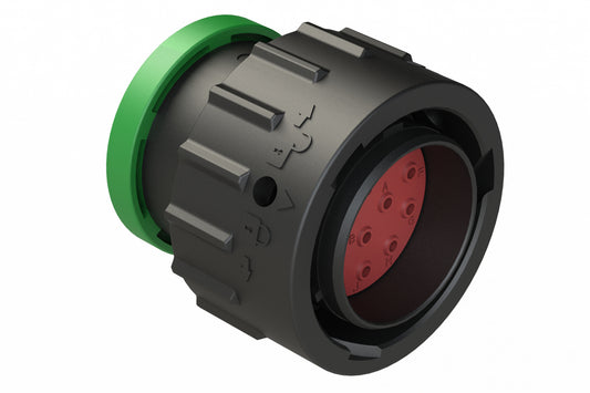 AHDP06-18-14PN-BRA 14 Position Plug, Pin, Shell Size 18, Normal Diameter Seal (Green Adapter), Backshell Ring Adapter. HDP26-18-14PN-L017