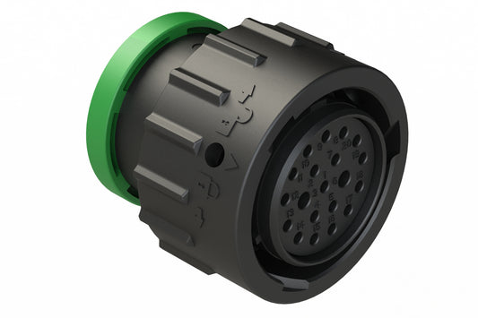 AHDP06-18-20SN-BRA 20 Position Plug, Socket, Shell Size 18, Normal Diameter Seal (Green Adapter), Backshell Ring Adapter. HDP26-18-20SN-L017
