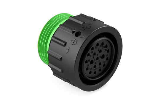 AHDP06-18-20SN-WTA 20 Position Plug, Socket, Shell Size 18, Normal Diameter Seal (Green Adapter), Wide Thread Adapter. HDP26-18-20SN-L024