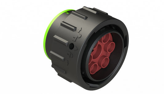 AHDP06-24-07PN-SRA 7 PositionPlug, Pin, Shell Size 24, Normal Diameter Seal (Green Adapter), Smooth Ring Adapter