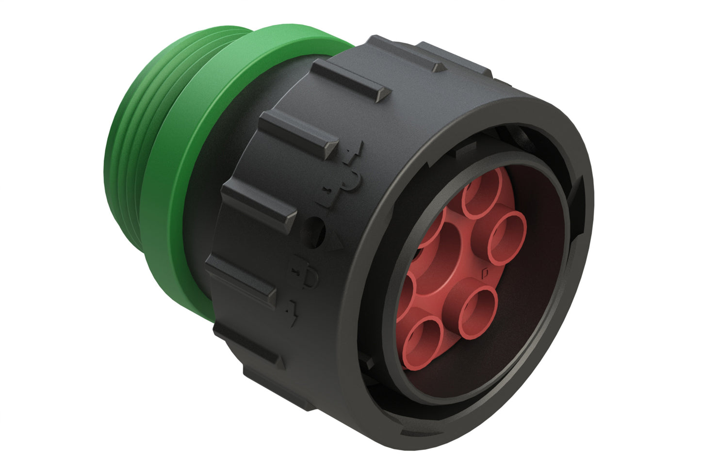 AHDP06-24-07PN-STA 7 Position Plug, Pin, Shell Size 24, Normal Diameter Seal (Green Adapter), Small Thread Adapter
