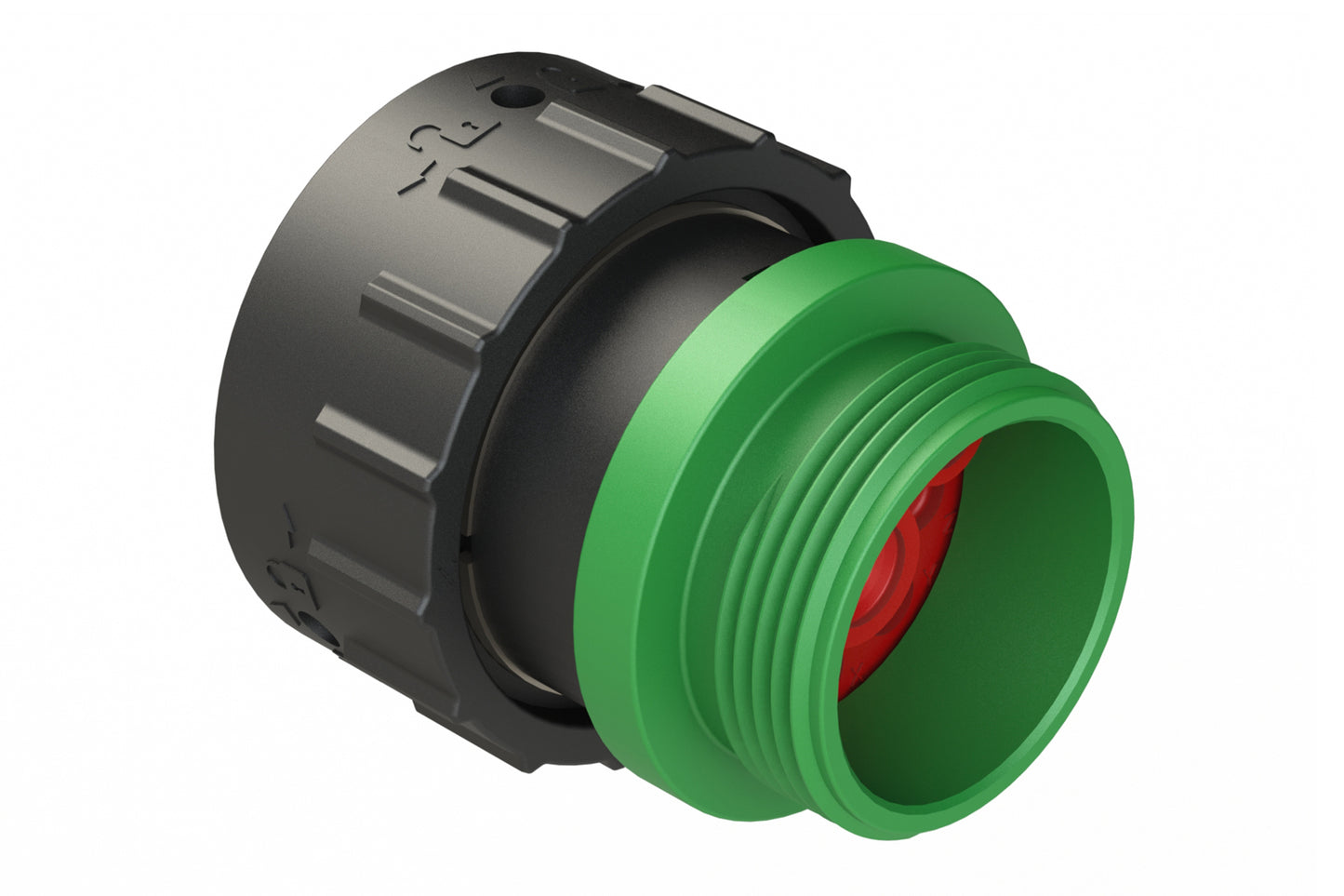 AHDP06-24-09PN-STA 9 Position Plug, Pin, Shell Size 24, Normal Diameter Seal (Green Adapter), Small Thread Adapter. HDP26-24-9PN-L015