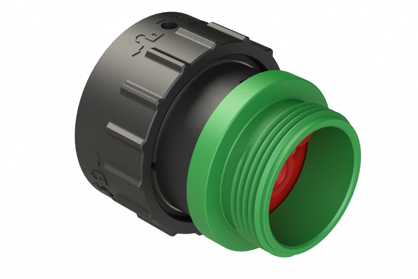 AHDP06-24-09SN-STA 9 Position Plug, Socket, Shell Size 24, Normal Diameter Seal (Green Adapter), Small Thread Adapter. HDP26-24-9SN-L015