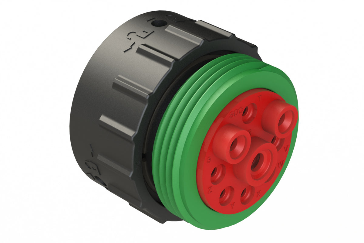 Plug String Diam AHDP06-24-09SN-WTA 9 Position Plug, Socket, Shell Size 24, Normal Diam ...
