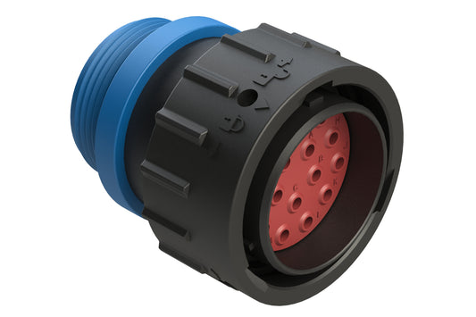 AHDP06-24-16PR-STA 16 Position Plug, Pin, Shell Size 24, Reduced Diameter Seal (Blue Adapter), Small Thread Adapter. HDP26-24-16PE-L015