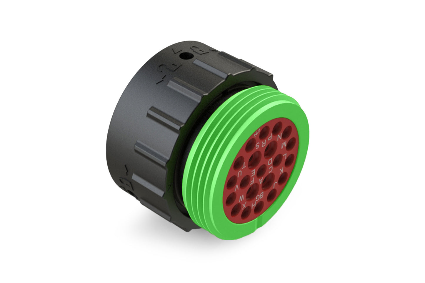 AHDP06-24-21PN-WTA 21 Position Plug, Pin, Shell Size 24, Normal Diameter Seal (Green Adapter), Wide Thread Adapter