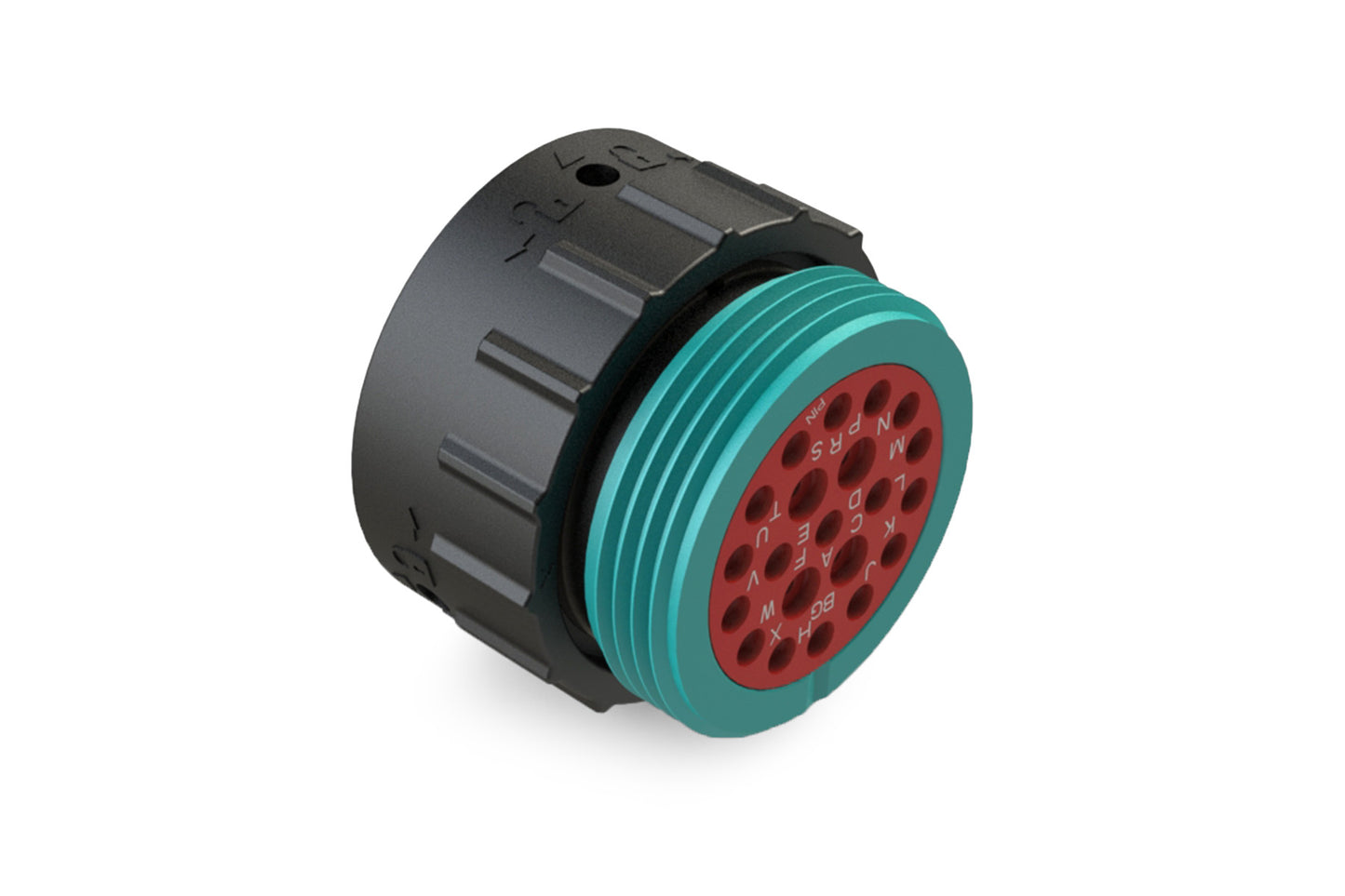 AHDP06-24-21PR-WTA 21 Position Plug, Pin, Shell Size 24, Reduced Diameter Seal (Blue Adapter), Wide Thread Adapter. HDP26-24-21PE-L024