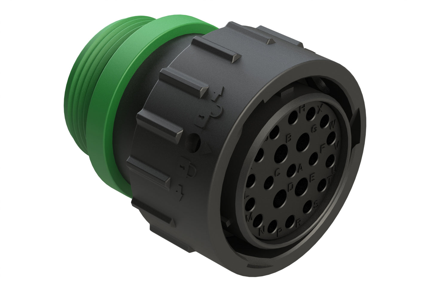 AHDP06-24-21SN-STA 21 Position Plug, Socket, Shell Size 24, Normal Diameter Seal (Green Adapter), Small Thread Adapter. HDP26-24-21SN-L015