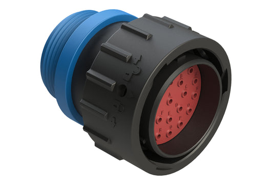 AHDP06-24-23PR-STA 23 Position Plug, Pin, Shell Size 24, Reduced Diameter Seal (Blue Adapter), Small Thread Adapter. HDP26-24-23PE-L015