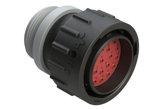 AHDP06-24-23PT-STA 23 Position Plug, Pin, Shell Size 24, Thin Diameter Seal (Grey Adapter), Small Thread Adapter. HDP26-24-23PT-L015