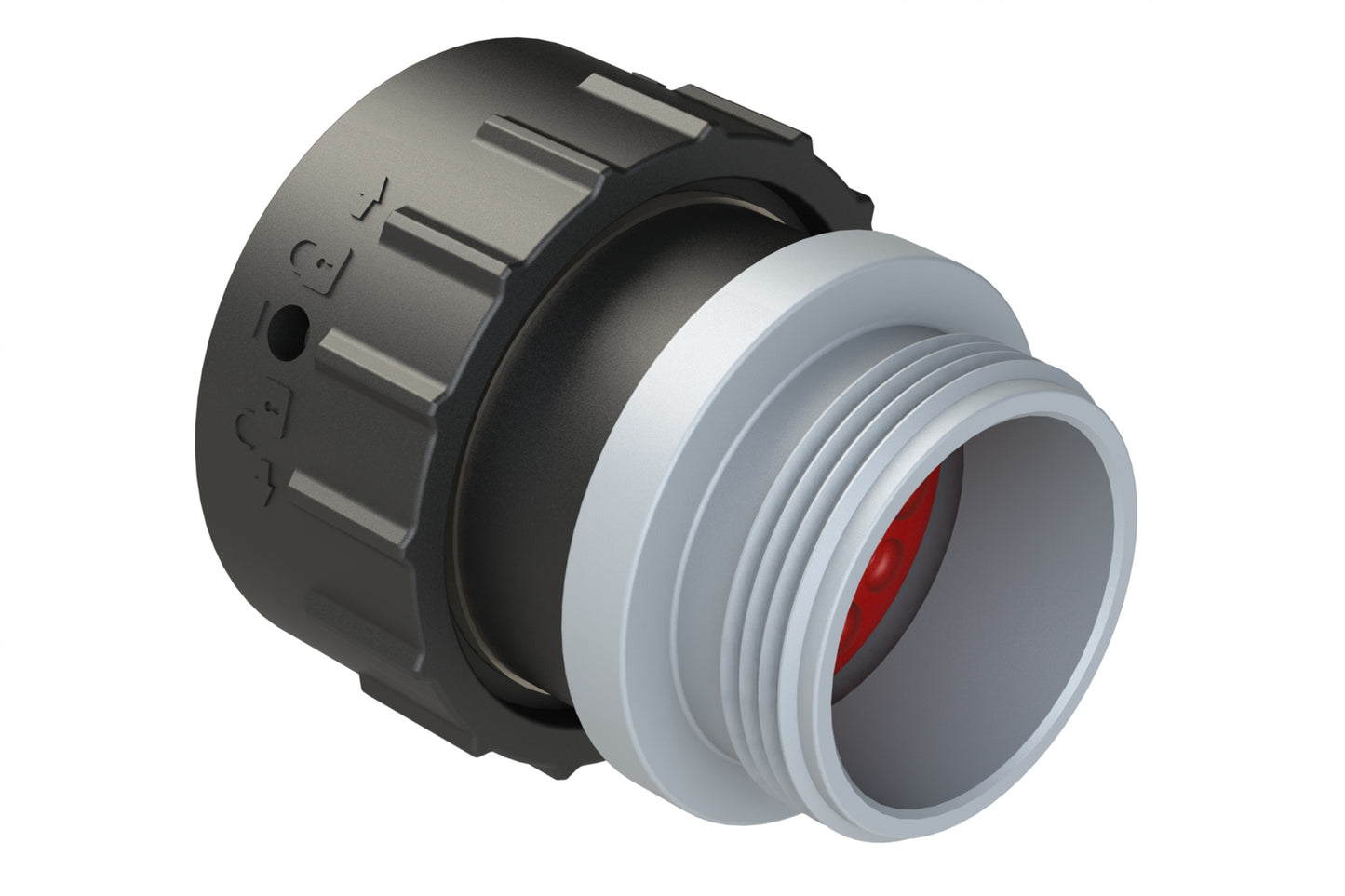 AHDP06-24-23ST-STA 23 Position Plug, Socket, Shell Size 24, Thin Diameter Seal (Grey Adapter), Small Thread Adapter. HDP26-24-23ST-L015