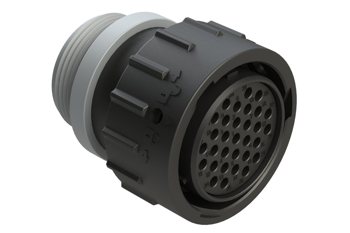 AHDP06-24-31ST-STA 31 Position Plug, Socket, Thin Diameter Seal (Grey Adapter), Small Thread Adapter. HDP26-24-31ST-L015