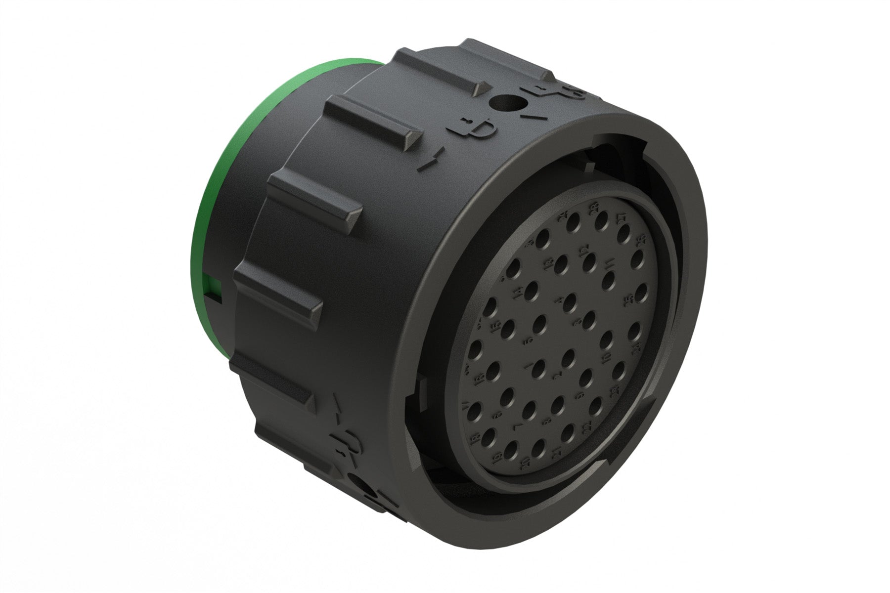 AHDP06-24-33SN-SRA 33 Position Plug, Shell Size 24, Socket, Shell Size ...