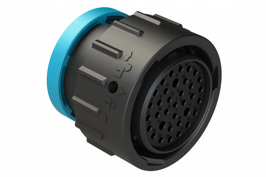 AHDP06-24-35SR-BRA 35 Position Plug, Socket, Shell Size 24, Reduced Diameter Seal (Blue Adapter), Backshell Ring Adapter. HDP26-24-35SE-L017