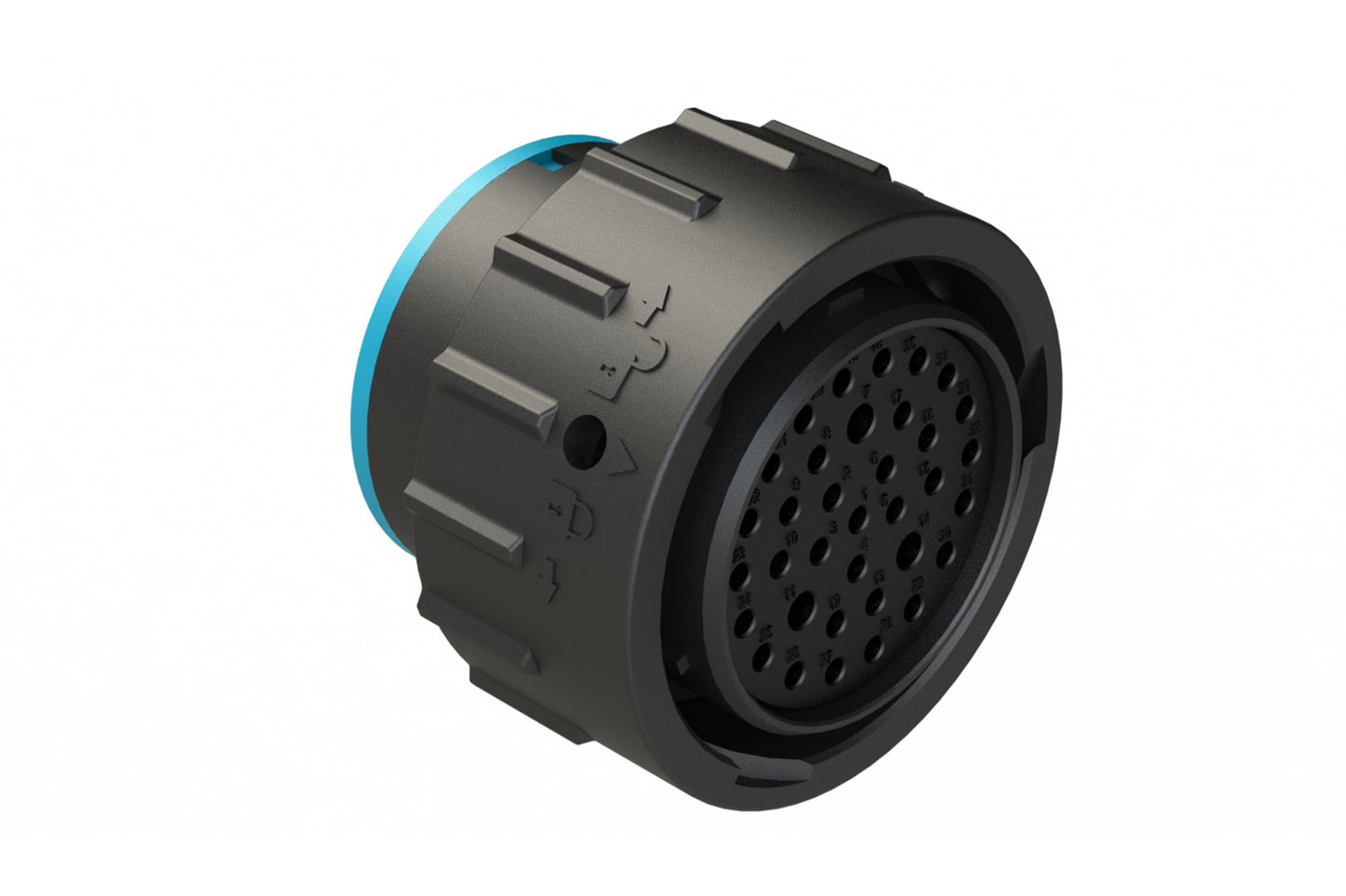 AHDP06-24-35SR-SRA 35 Position Plug, Socket, Shell Size 24, Reduced Diameter Seal (Blue Adapter), Smooth Ring Adapter. HDP26-24-35SE