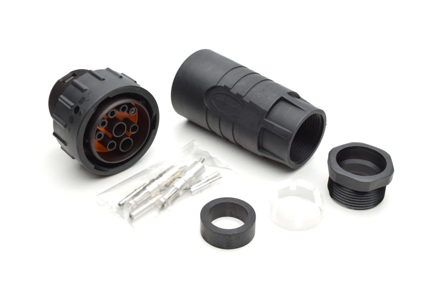 AHDP06-24-91S-BS1-K10S Isobus connector for 14-18mm cable diameter, Kit incl. Contacts (2x VN 02 036 0027 6 ; 2x AT62-12-0166; 4x AT62-16-0822)