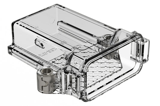 AIPXE-23X325B-E017 PCB Enclosure without Vent Holes, Small (117.6mm x 114.0mm x 34.75mm), Clear, Natural Polycarbonate