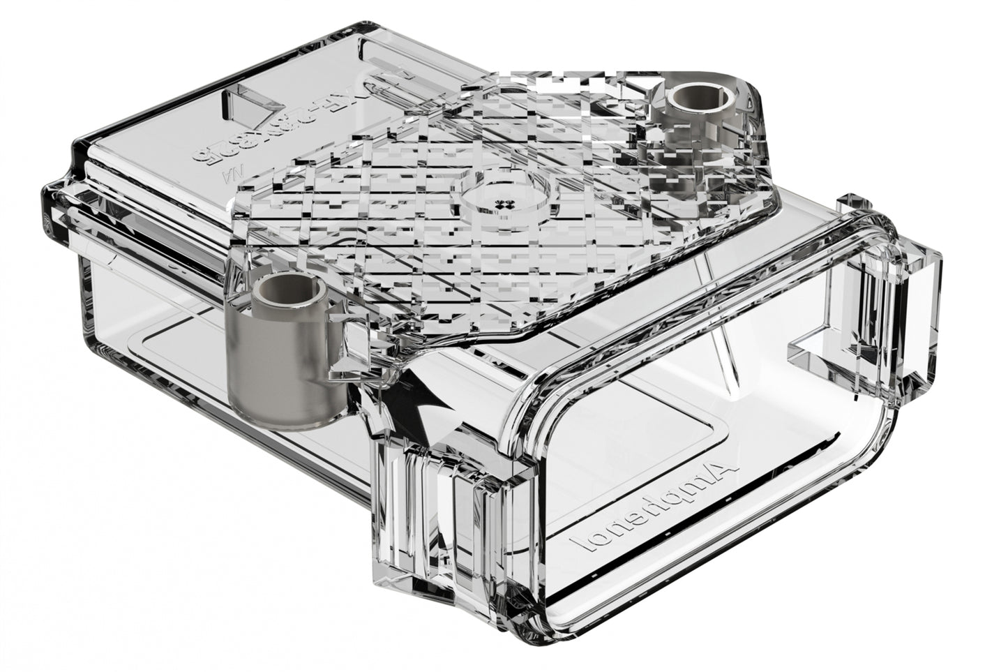 AIPXE-23X325B-E017 PCB Enclosure without Vent Holes, Small (117.6mm x 114.0mm x 34.75mm), Clear, Natural Polycarbonate