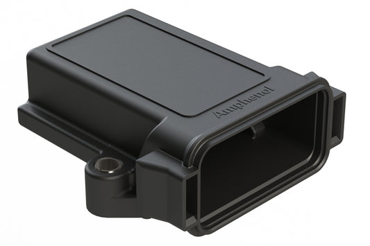 AIPXE-23X325B PCB Enclosure withou Vent Holes, Small (117.6mm x 114.0mm x 34.75mm), Black, Thermoplastic
