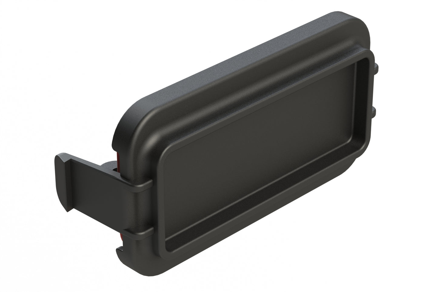 AIPXE-23X325BP-01 Blank Header Plate, Snap-In Interface, Black, thermoplastic.  Use with Armor IPX™ PCB Small Enclosures