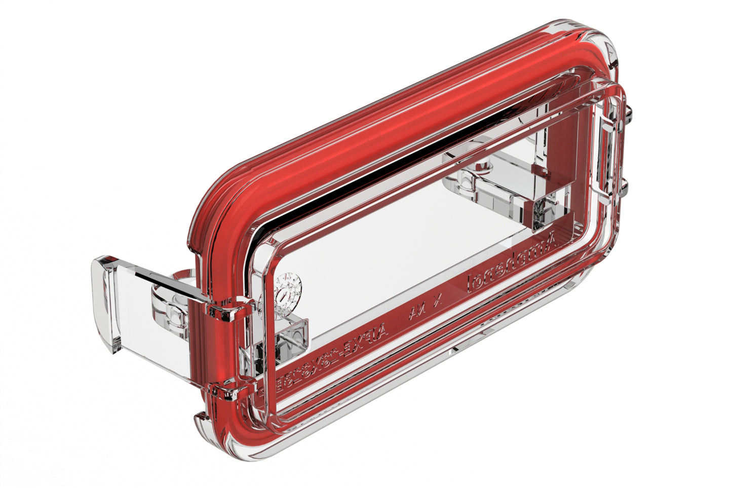 AIPXE-23X325BP-E017 Blank Header Plate, Snap-In Interface, Clear, Natural Polycarbonate.  Use with Armor IPX™ PCB Small Enclosures