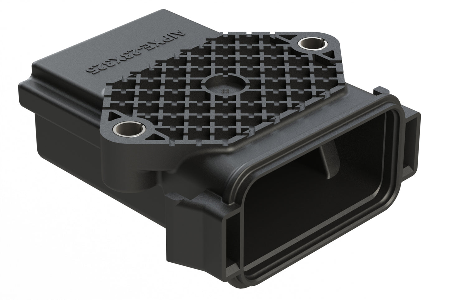 AIPXE-23X325B PCB Enclosure withou Vent Holes, Small (117.6mm x 114.0mm x 34.75mm), Black, Thermoplastic
