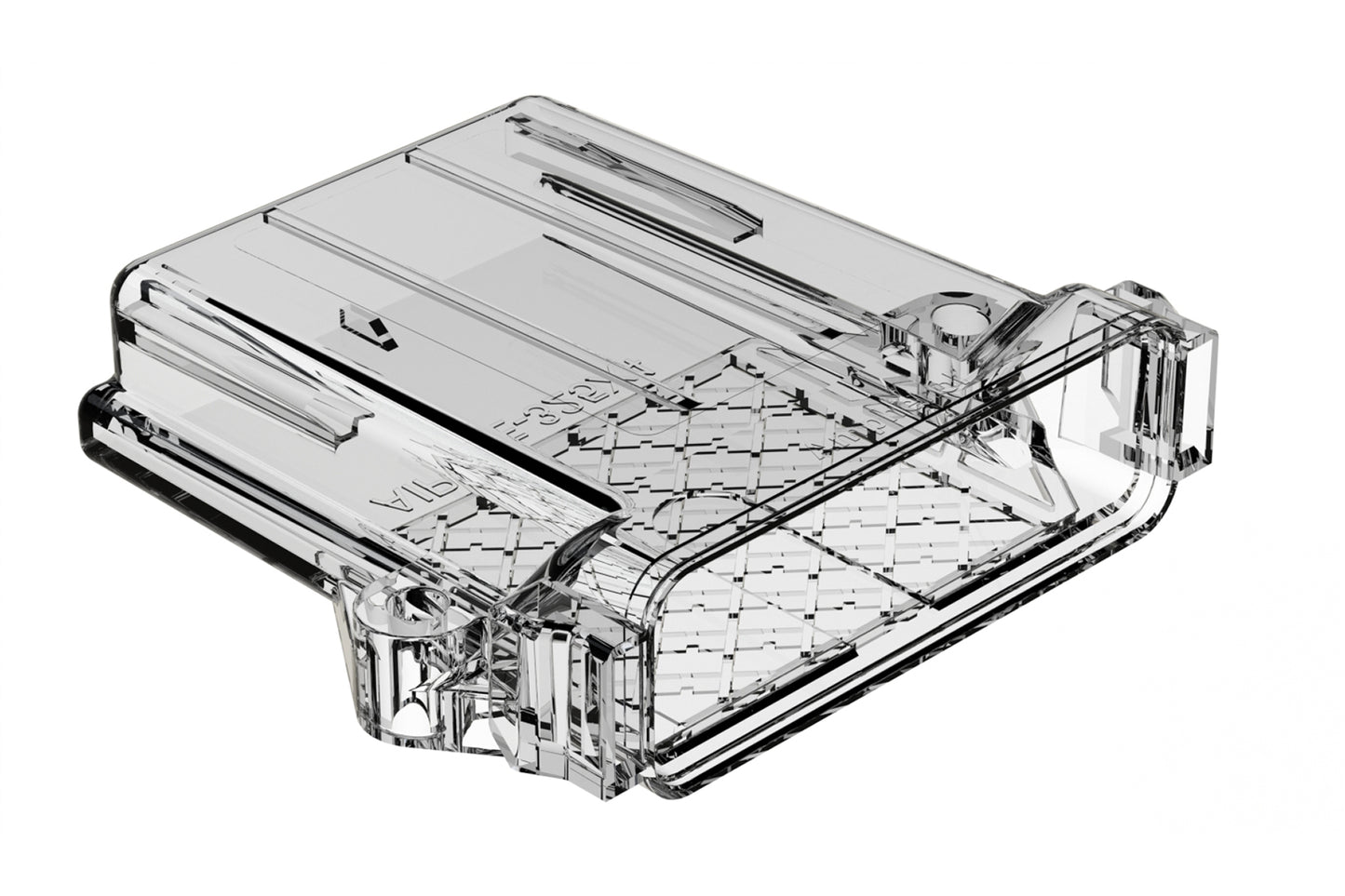 AIPXE-325X4B-E017 Clear, Natural Polycarbonate, PCB Enclosure without Vent Hole