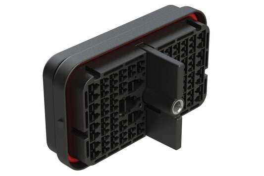 ARB12-102PAR-L018 102 Position Receptacle with Flange, Reduced Diameter Seal, Keyed A, Black. DRB12-102PAE-L018