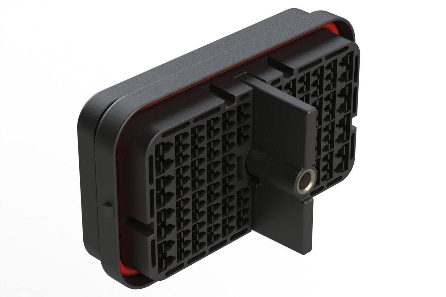 ARB12-128PDR-L018 128 Position Receptacle, Pin, Threaded Insert,Reduced Diameter Seal, Keyed D, Black