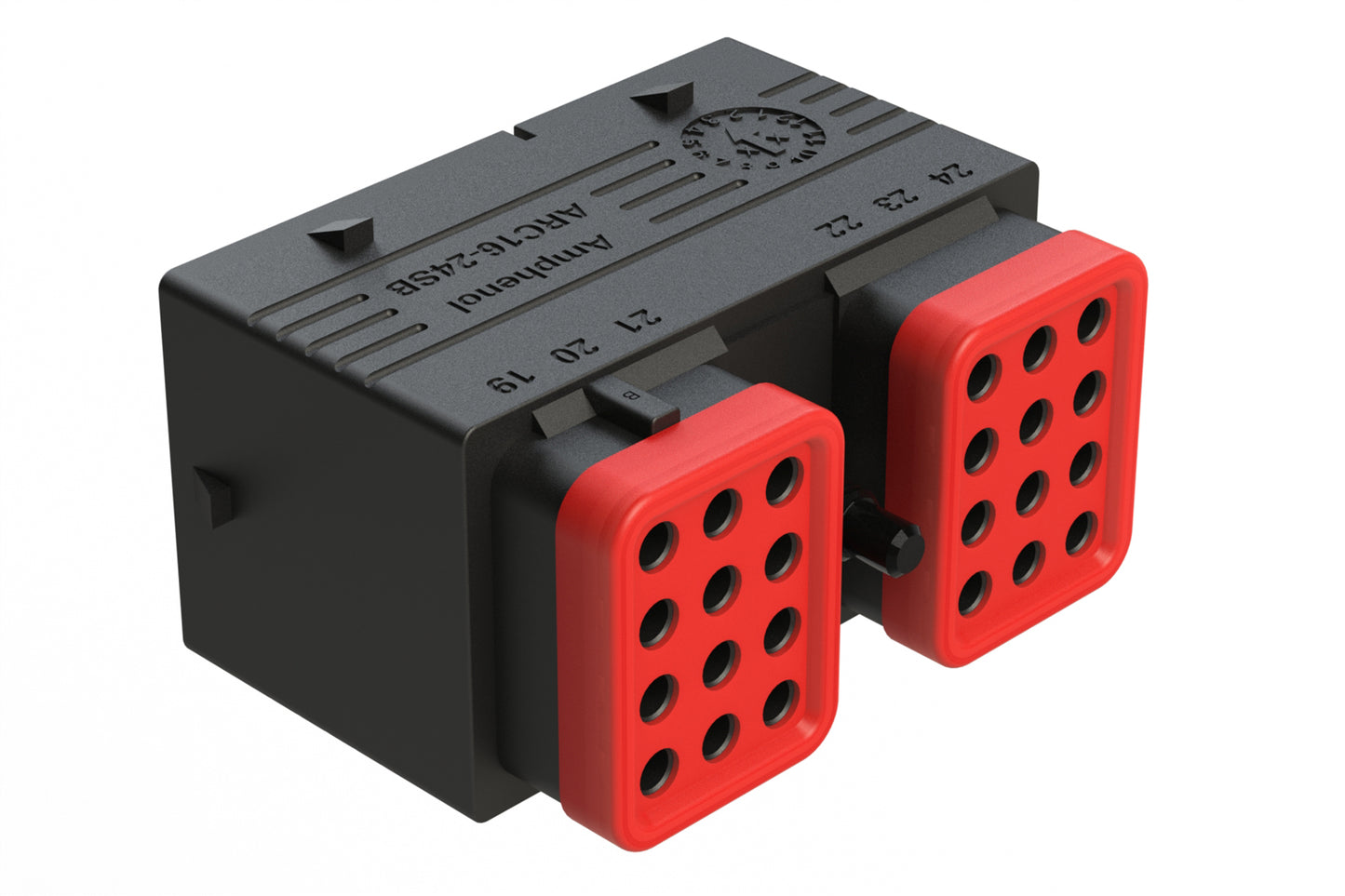 ARC16-24SBR-P013 24 Position Plug, Socket Contact, Size 16, Jackscrew, Bonded Front Seal, Keyed B, Reduced Diameter Rear Seal. DRC16-24SBE-P013
