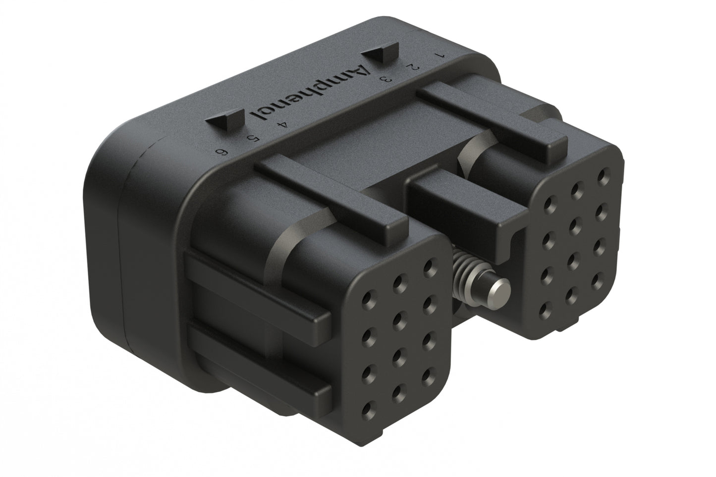 ARC26-24SC 24 Position Plug, Size 20 Socket Contacts, Jackscrew, Bonded Front Seal, Keyed C, Black. DRC26-24SC