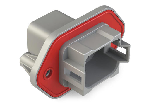 AT04-08PA-PM12 8 Position Receptacle, Pin, Nickel, Panel Mount, Self-Threading, Reduced Diameter Seal, Keyed A