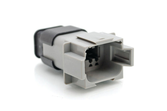 AT04-08PA-SR2GR 8 Pin Receptacle, Strain Relief Endcap, Reduced Diameter Seal