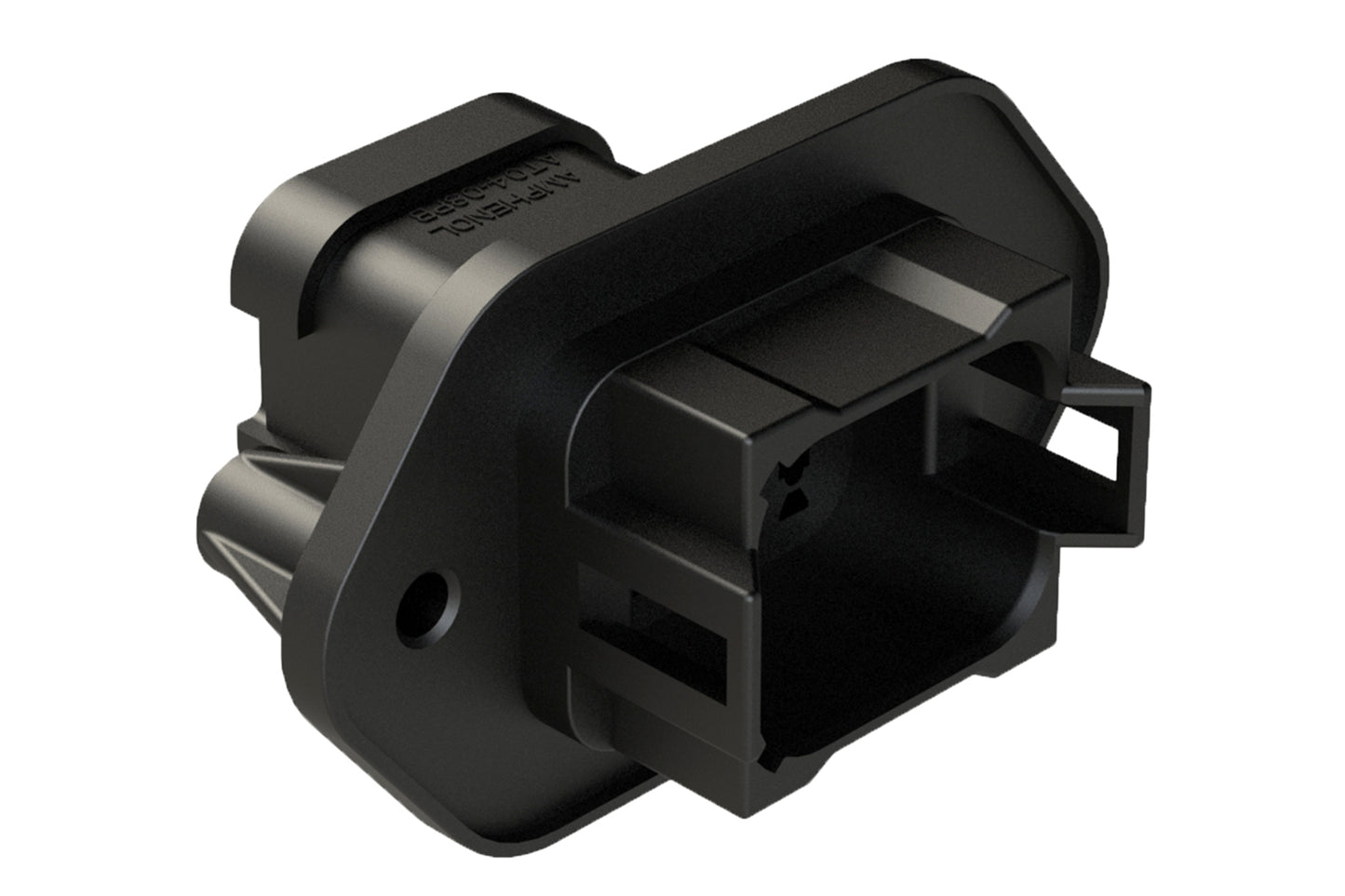 AT04-08PB-PM07 8 Position panel mount receptacle with endcap, Pin. Key position B