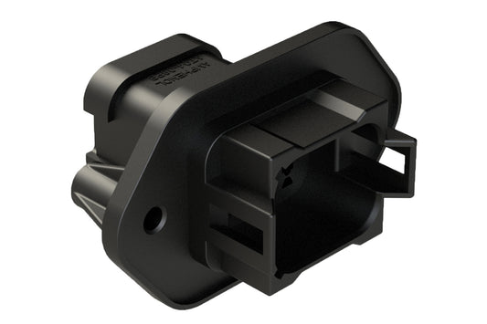 AT04-08PB-PM07 8 Position panel mount receptacle with endcap, Pin. Key position B
