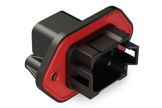 AT04-08PB-PM11 8 Position Receptacle, Pin, Nickel, Panel Mount, Self-Threading, Keyed B