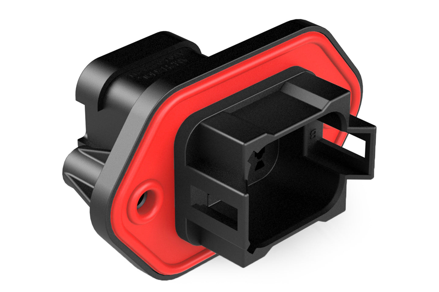 AT04-08PB-PM13 8 Position Receptacle, Pin, Nickel, Panel Mount, Self-Threading, Cap, Keyed B