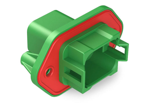 AT04-08PC-PM11 8 Position Receptacle, Pin, Nickel, Panel Mount, Self-Threading, Keyed C