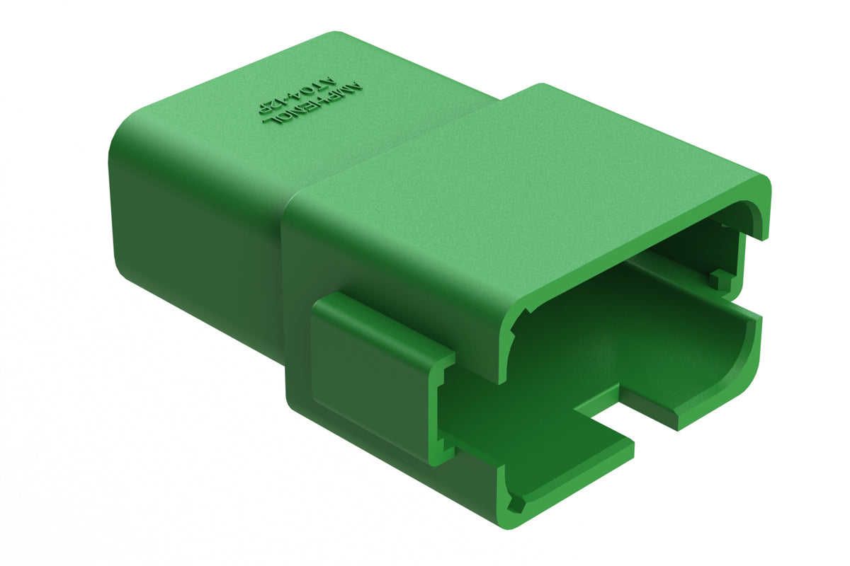 AT04-12PB-RDGRN 12-Way Receptacle, Male Connector with B Position Key ...