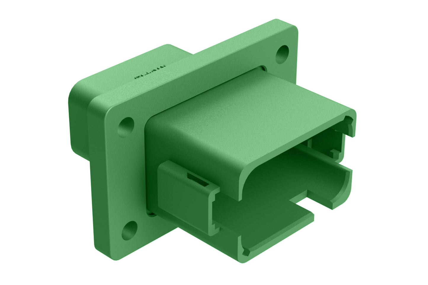 AT04-12PC-BL04 12 Position Receptacle Flange Mount Connector, Pin, Geen, Keyed C, Enhanced Key. DT04-12PC-BL04