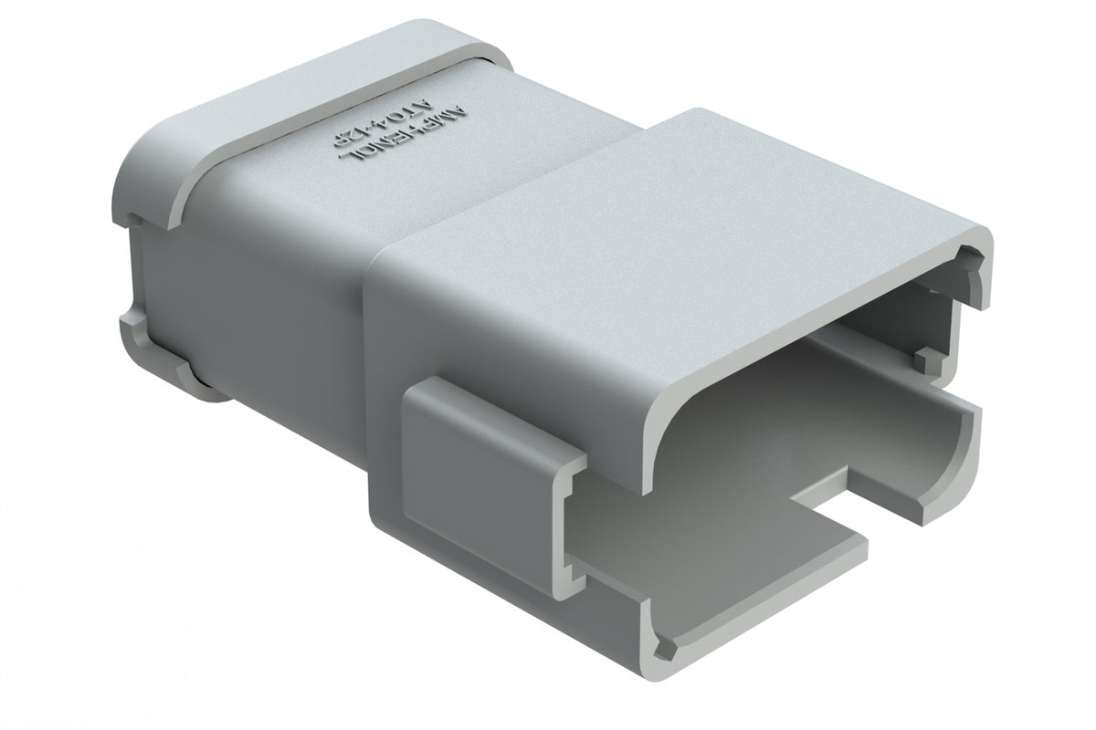 AT04-12PC-MMGRY 12-Way Receptacle, Male Connector with C Position Key ...