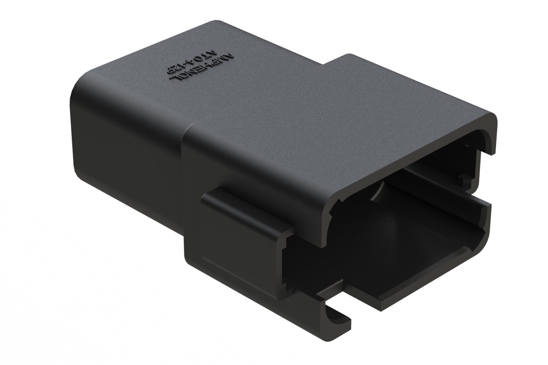 AT04-12PD-BLK 12-Way Receptacle, Male Connector with D Position Key, E ...