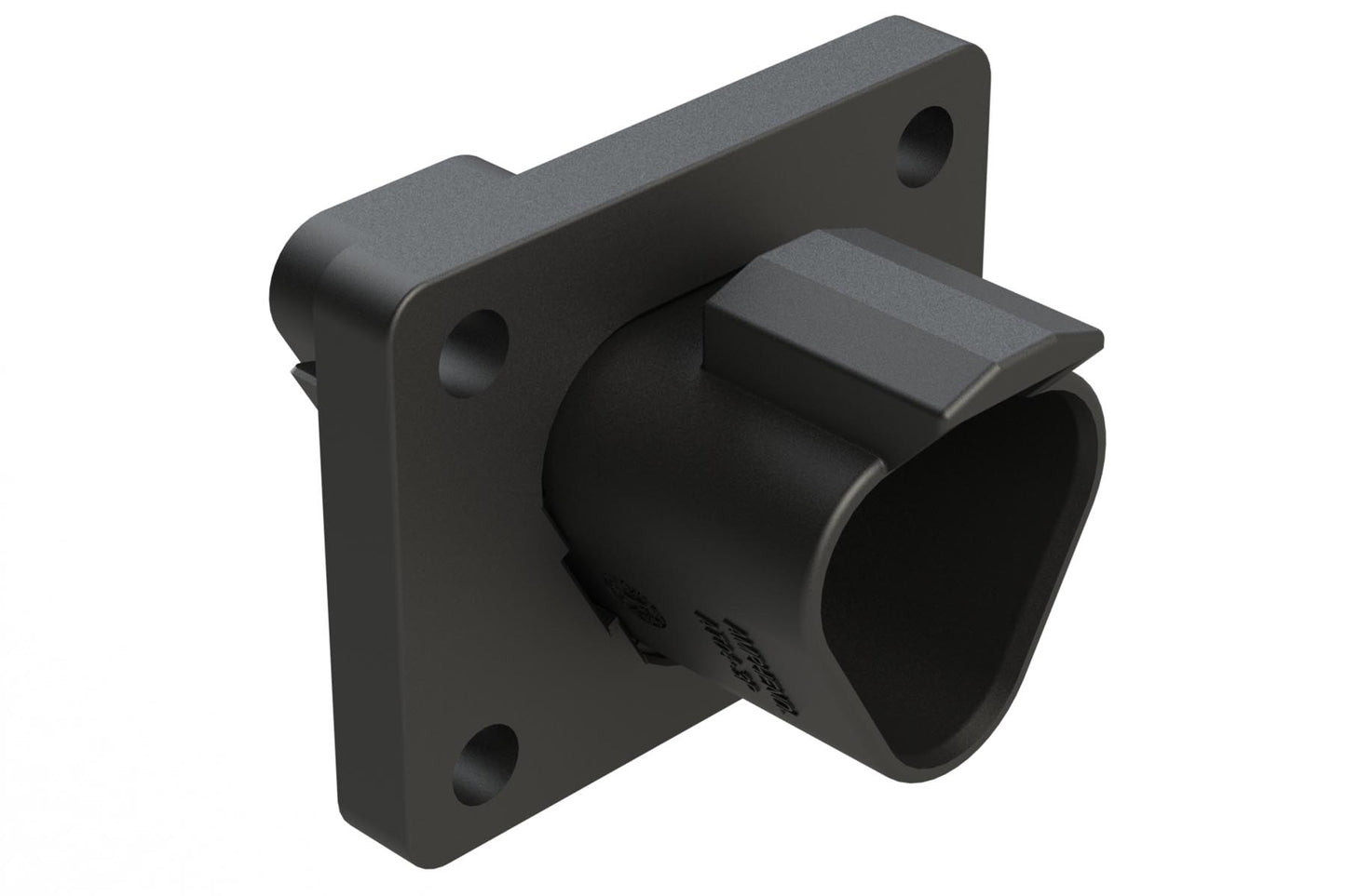 AT04-3P-CL06 3 Position Receptacle Flange Mount Connector, Pin, Black, Reduced Diameter Seal. DT04-3P-CL06