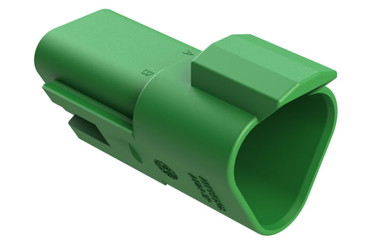 AT04-3P-GRN 3-Way Receptacle,Male Connector, Green
