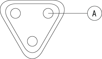 AT04-3P-PM05 3-Way Flange Mount Receptacle with Gasket