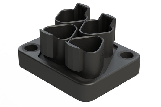 AT04-3PBM02J1939-X401 12 Position J1939 CAN Bus Splitter Control Module, 3 Pin x 4 Device Layout, Contact Gold Contacts, 13A, Potted, Black