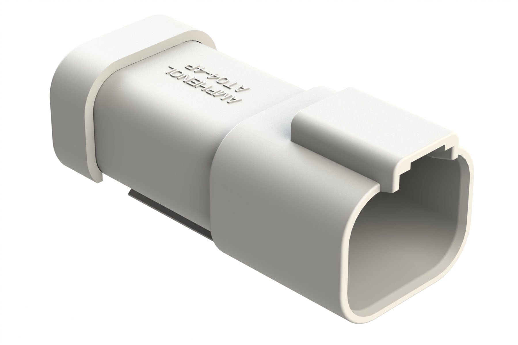 Aw4p AT04-4P-MM01WHT 4-Way Receptacle, Male Connector with Reduced Diameter ...