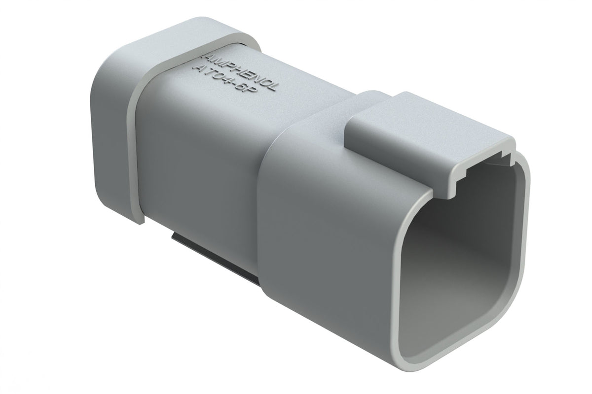 AT04-6P-MM01 6-Way Receptacle, Male Connector with Reduced Diameter Se ...