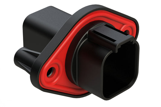 AT04-6P-PM11 6 Position Receptacle, Pin, Nickel, Panel Mount, Self-Threading