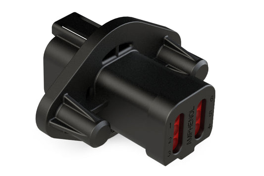 AT04-6P-PM13 6 Position Receptacle, Pin, Nickel, Panel Mount, Self-Threading, Cap